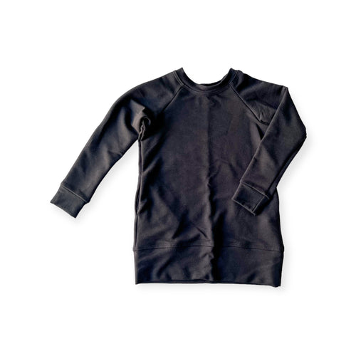 Bryn Sweater Dress - Child in 'Black Magic'- Ready to Ship