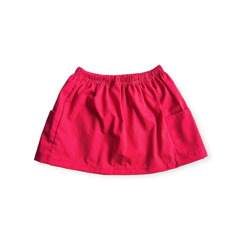 Christiana Skirt in 'Ruby Dots' - Ready To Ship