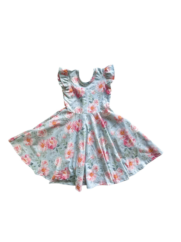 *PRESALE* Mint Rose - Print Cotton/Spandex Jersey