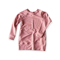 Bryn Sweater Dress - Child in  'Wild Rose'- Ready to Ship