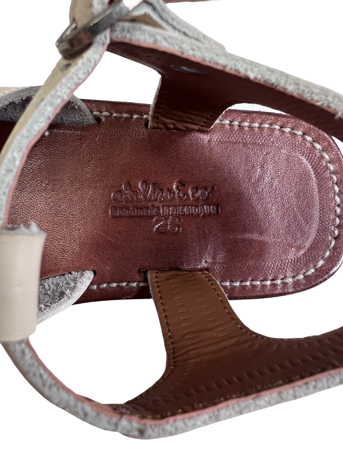 Adelisa &Co |  Kids Sandals | Light Blush Leather | Pre-Loved