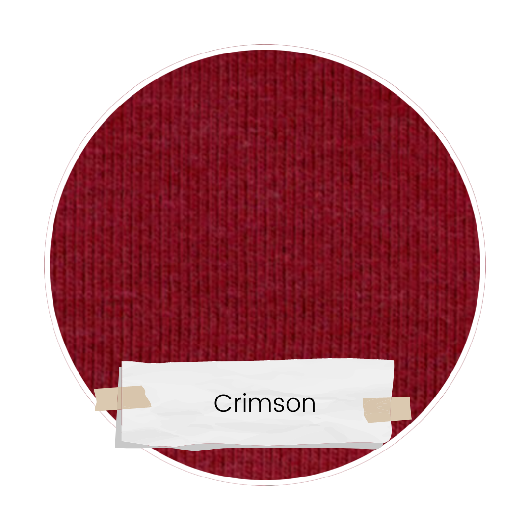 *PRESALE* Crimson Bamboo Cotton Jersey - Made to Order