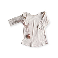 Millie Flutter Shirt in 'Natural' - Ready To Ship