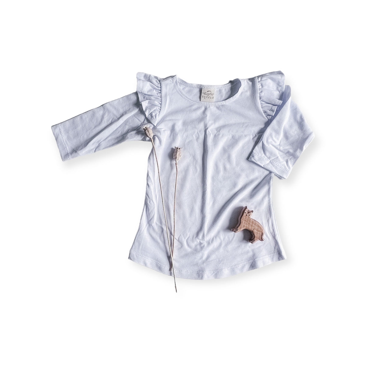 Millie Flutter Shirt in 'Cloud' - Ready To Ship