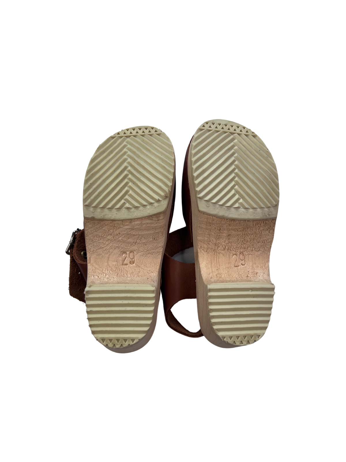 Lotta From Stockholm |  Kids Clogs | Brown Leather | Pre-Loved