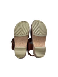 Lotta From Stockholm |  Kids Clogs | Brown Leather | Pre-Loved