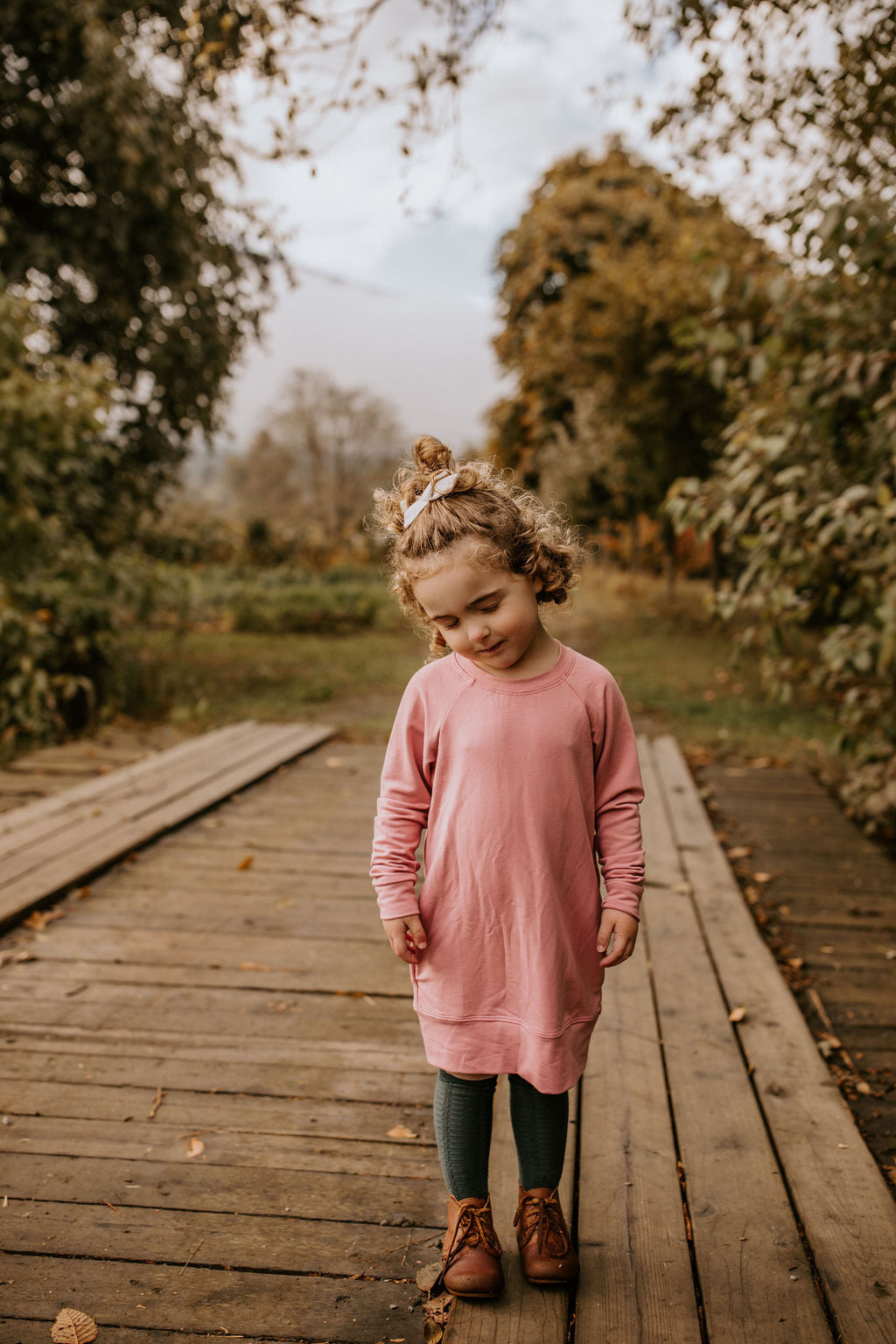 Bryn Sweater Dress - Child in  'Black Magic'- Ready to Ship