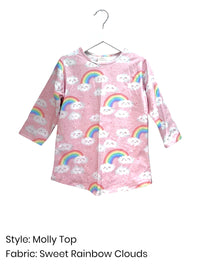 *PRESALE*  Sweet Rainbow Clouds -  Print Cotton/Spandex Jersey