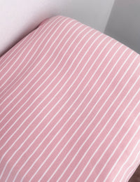*PRESALE* Sunset Pink Stripe Bamboo Cotton Jersey - Made to Order