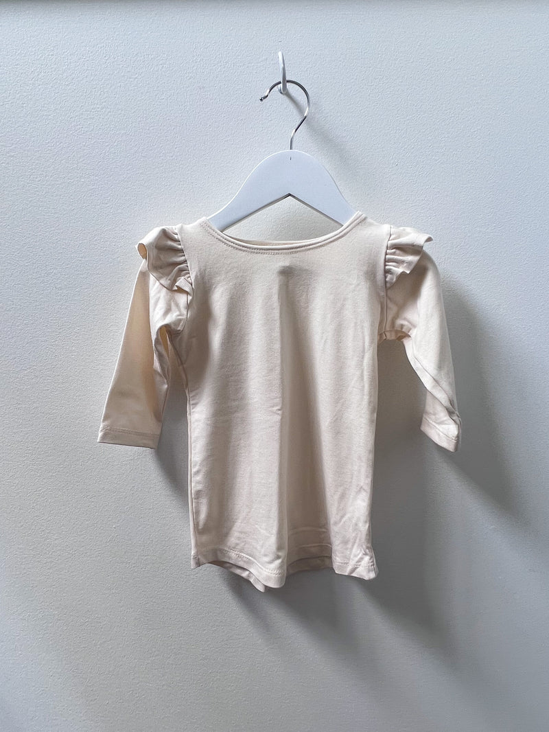 Millie Flutter Shirt in 'Natural' - Ready To Ship