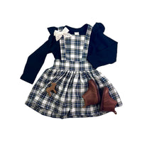 Flora Flutter Sweater- Child in  'Black Magic'- Ready to Ship