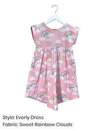 *PRESALE*  Sweet Rainbow Clouds -  Print Cotton/Spandex Jersey