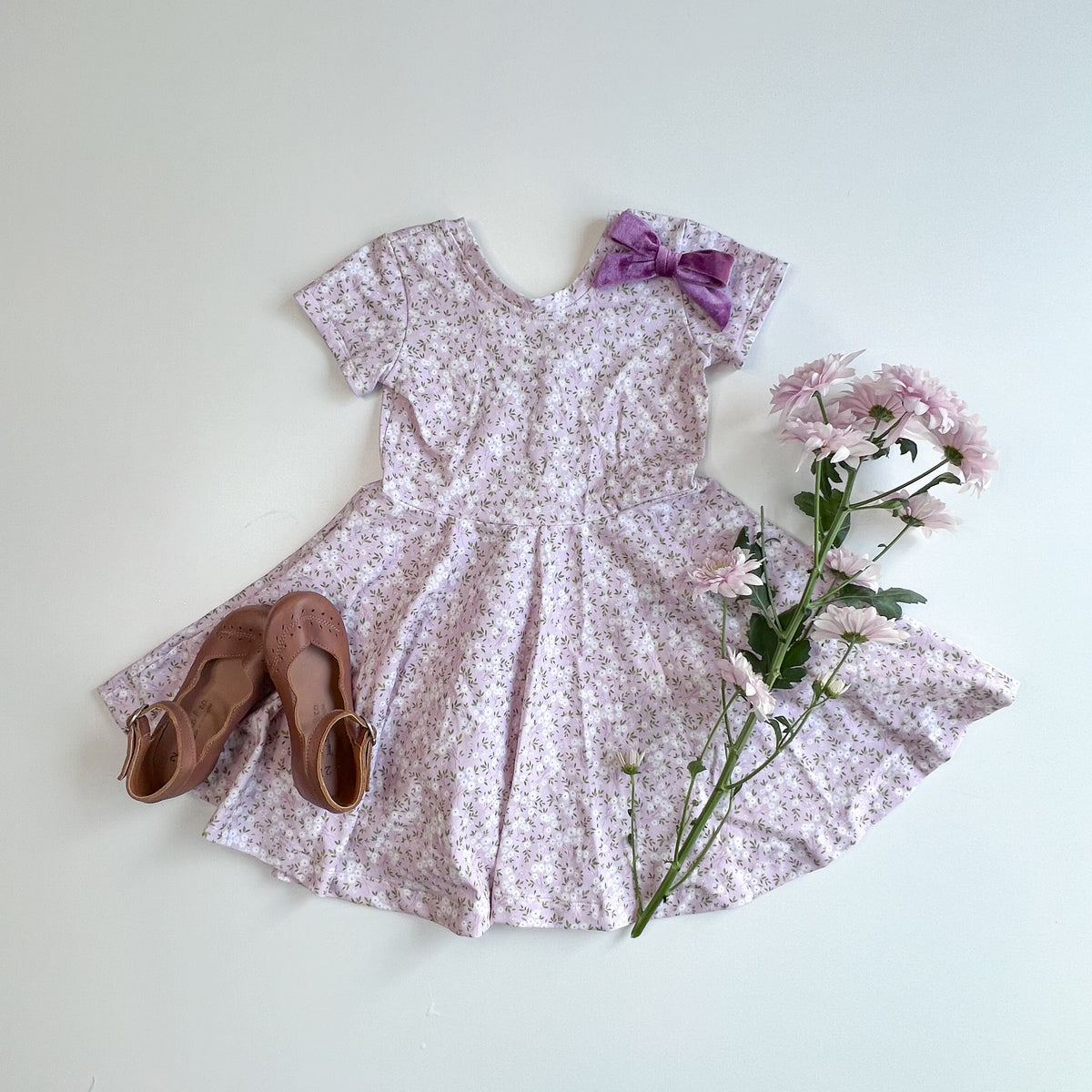 Fabric Only -  Lavender Daisy