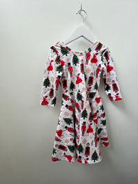 Elle Twirl Dress [3/4 Sleeve] in 'Nutcracker' -Ready to Ship