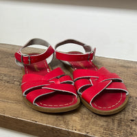 Saltwater Sandals | Size 4 Youth| Shoe | Red | Pre-Loved