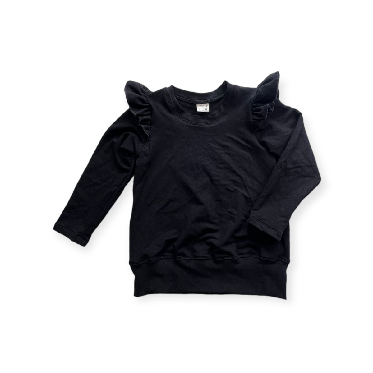 Flora Flutter Sweater- Child in  'Black Magic'- Ready to Ship
