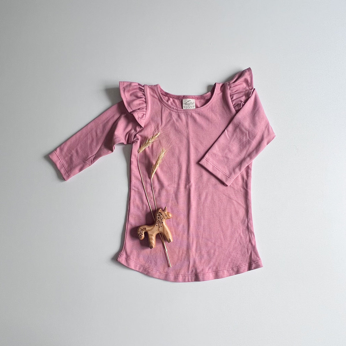 Millie Flutter Shirt in 'Wild Rose' - Ready To Ship