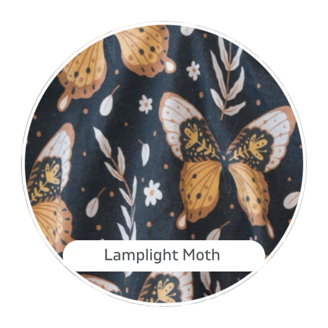 *PRESALE*  Lamplight Moth-  Print Cotton/Spandex Jersey
