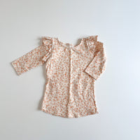 Millie Flutter Shirt in 'Sepia Meadow' - Ready To Ship
