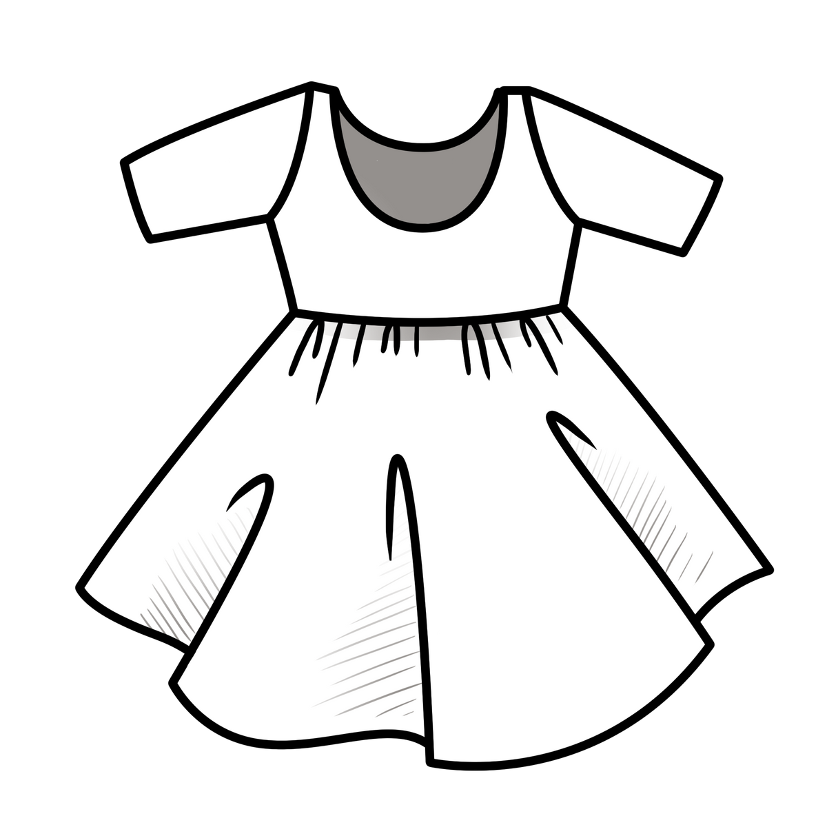 Elle Twirl Dress [3/4 Sleeve] in 'Itsy Bitsy' - Made to Order