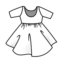 Elle Twirl Dress [3/4 Sleeve] in 'Itsy Bitsy' - Made to Order