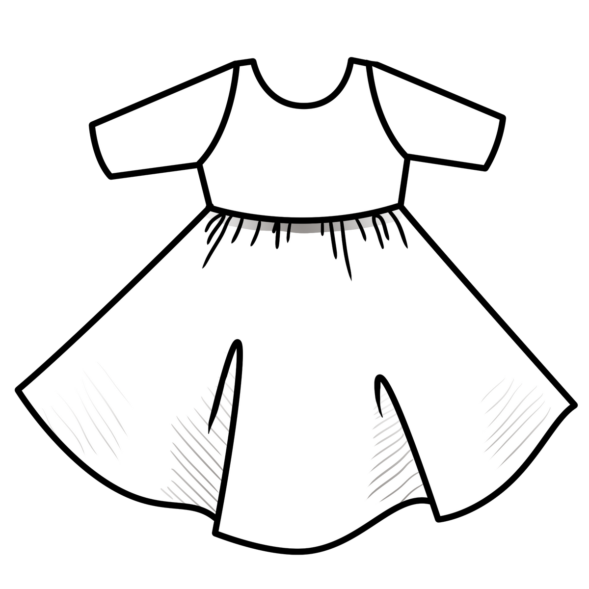 Elle Twirl Dress [3/4 Sleeve] in 'Spellbound' -Ready to Ship