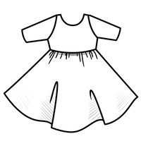 Elle Twirl Dress [3/4 Sleeve] in 'Spellbound' -Ready to Ship