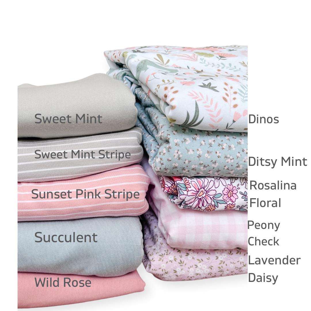 *PRESALE* Sunset Pink Stripe Bamboo Cotton Jersey - Made to Order