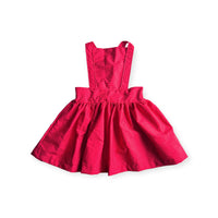 Heidi Pinafore in 'Ruby Dots' - Ready To Ship