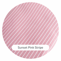 *PRESALE* Sunset Pink Stripe Bamboo Cotton Jersey - Made to Order