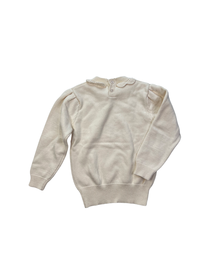 Knit Sweater| Size 5/6Y| |  Ivory  | New