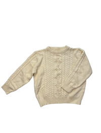 Knit Sweater| Size 5/6Y| |  Buttercream  | New