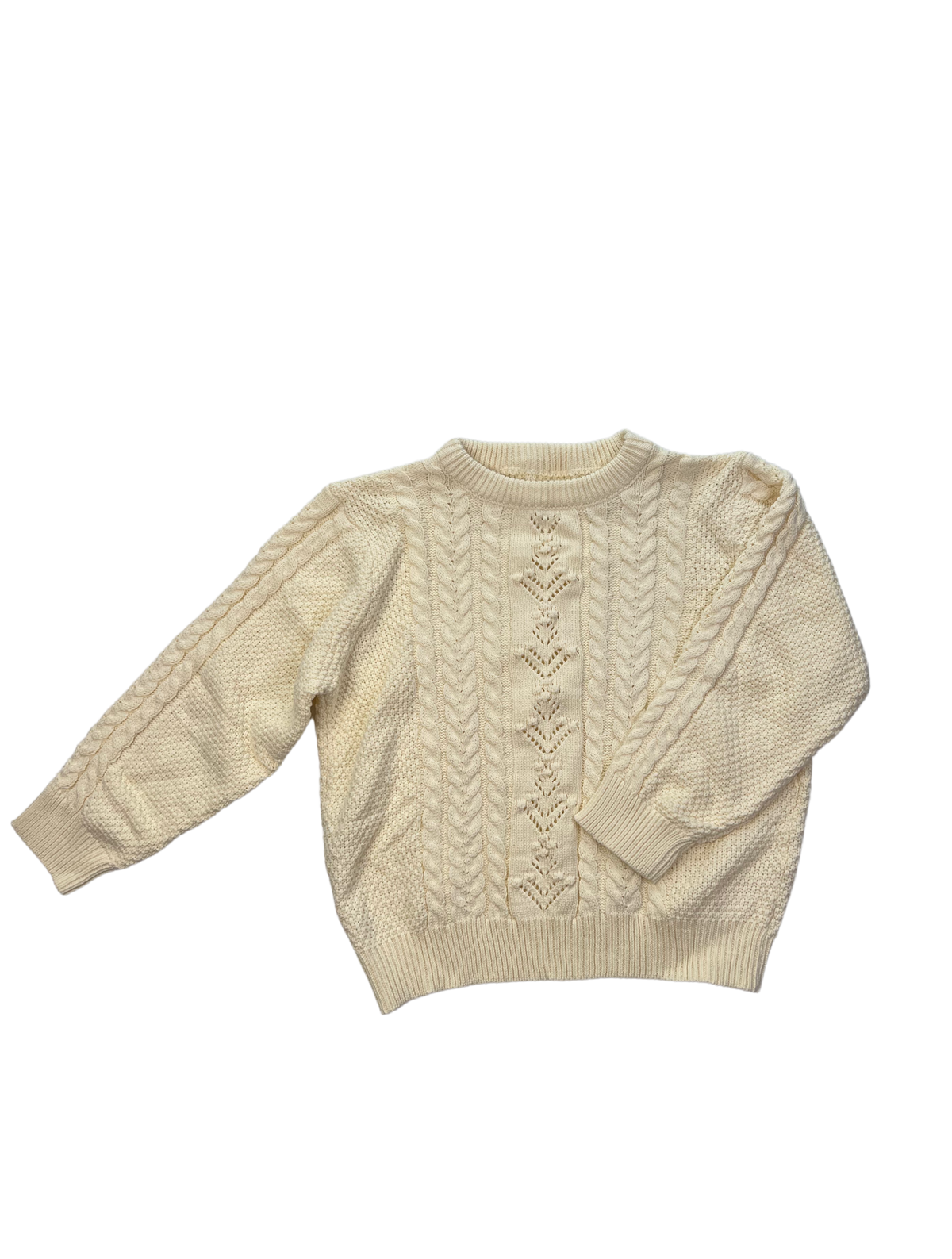 Knit Sweater| Size 5/6Y| |  Buttercream  | New