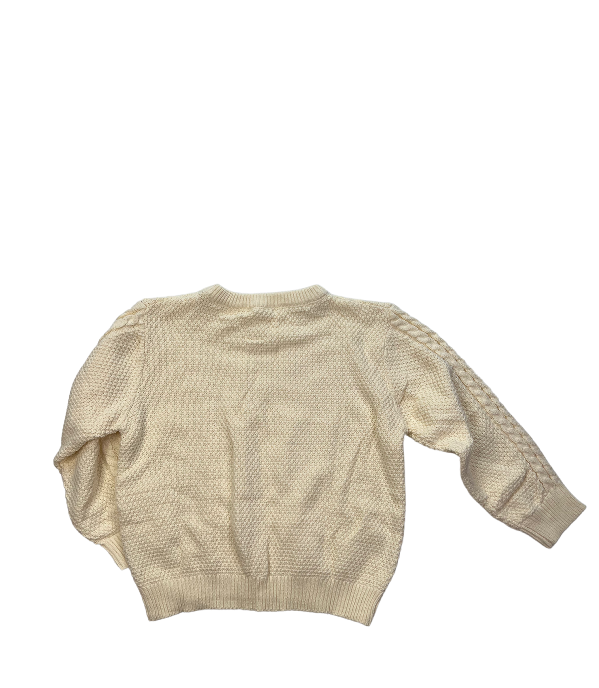 Knit Sweater| Size 5/6Y| |  Buttercream  | New
