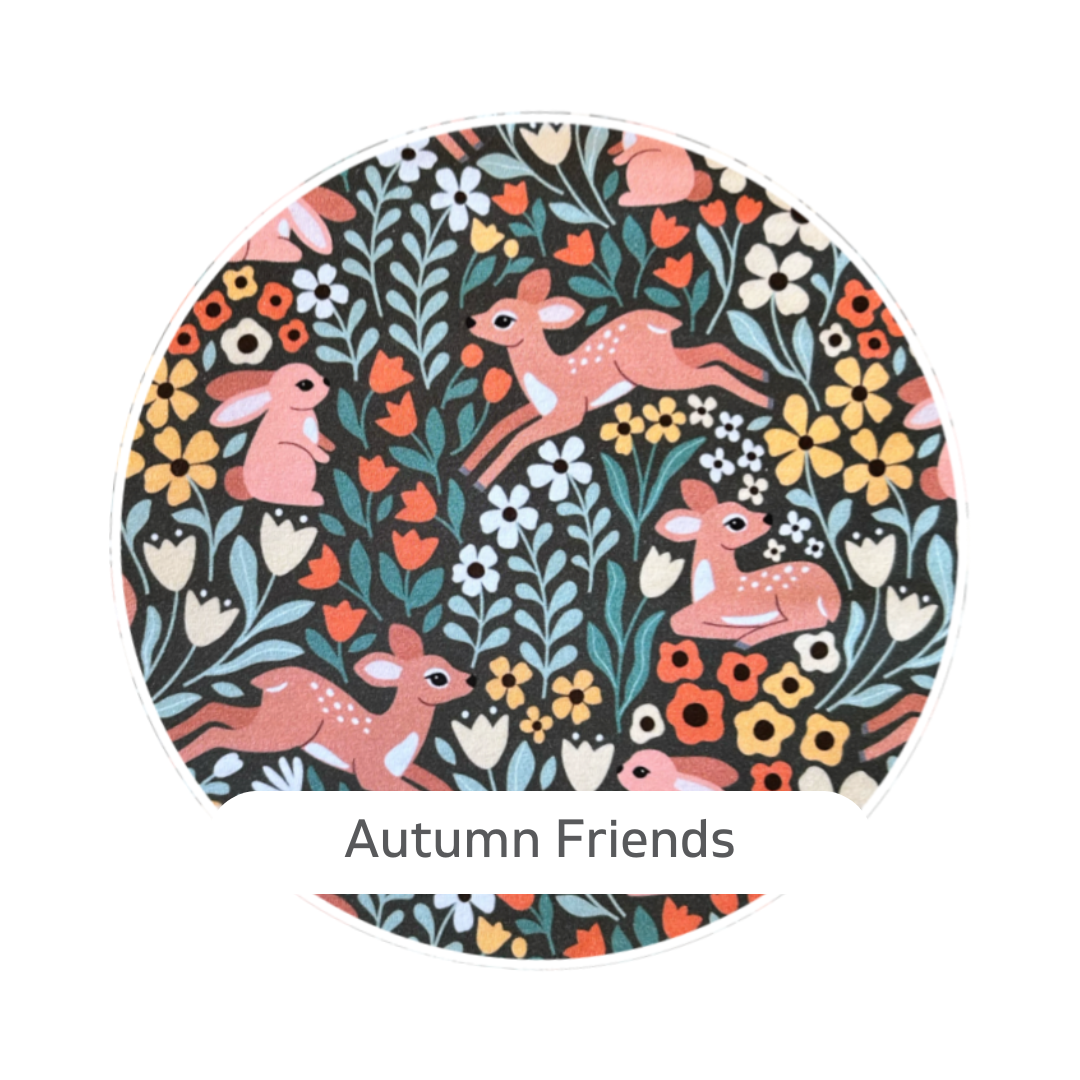 *PRESALE* Autumn Friends-  Print Cotton/Spandex Jersey