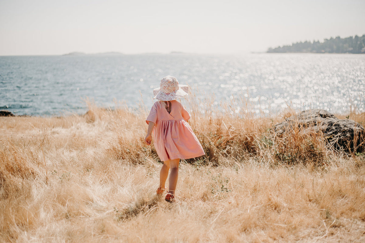 Nora Short-Sleeved Tunic with  Pockets  in ‘Petite Citron' - Ready To Ship