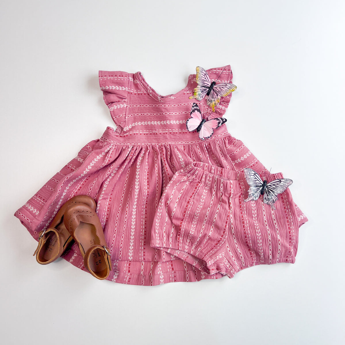 Poppy Tunic Set with Willow Bloomers in  'Arizona Rose' - Ready To Ship