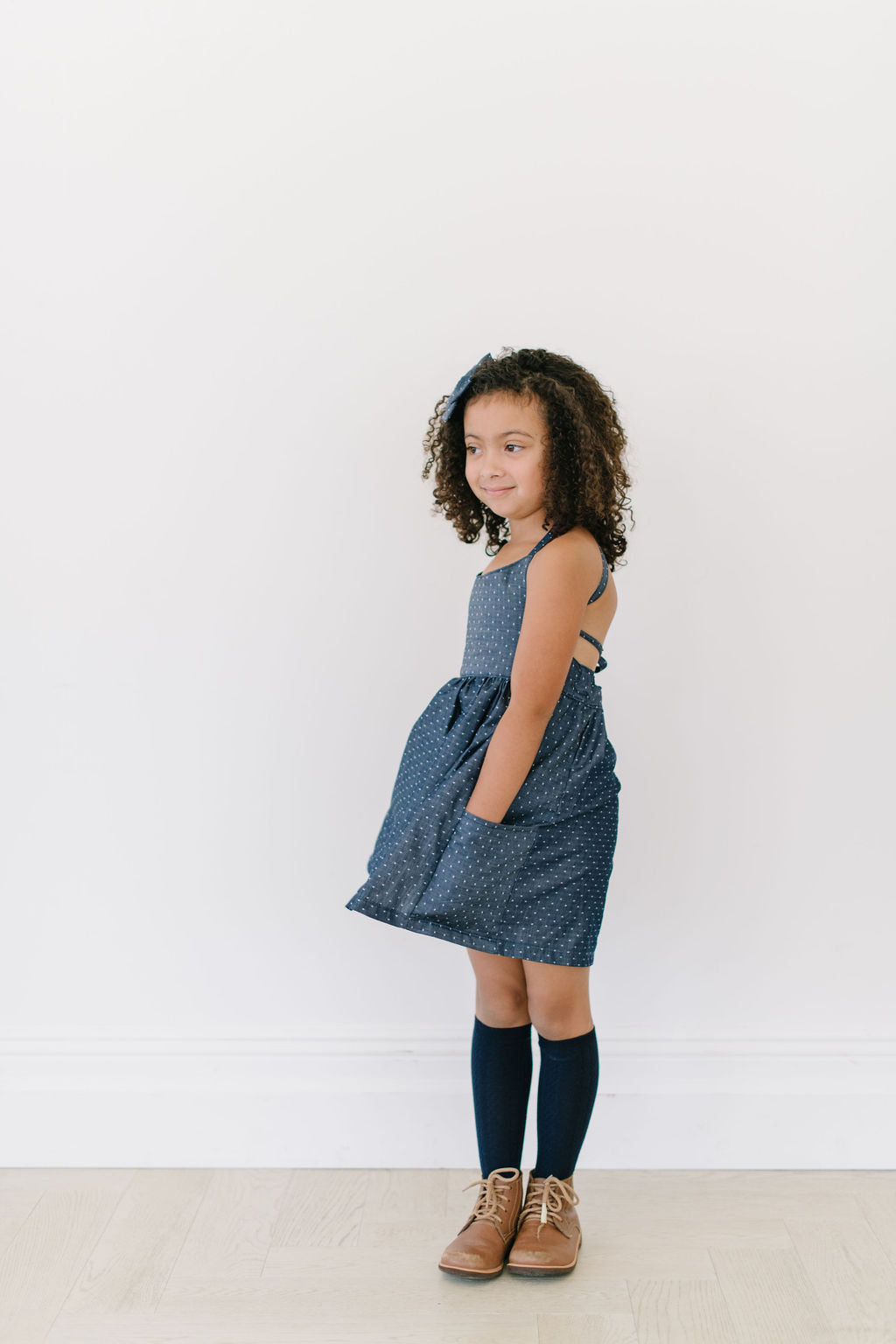 Freya Dress with Market Pockets in 'Vanilla Bean' - Ready To Ship