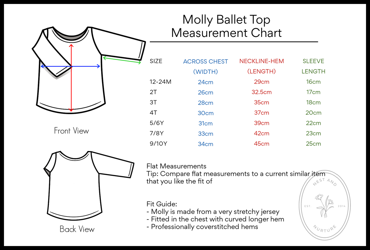 Molly Ballet Shirt in 'Starburst' - Ready To Ship