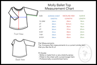 Molly Ballet Shirt in 'Starburst' - Ready To Ship