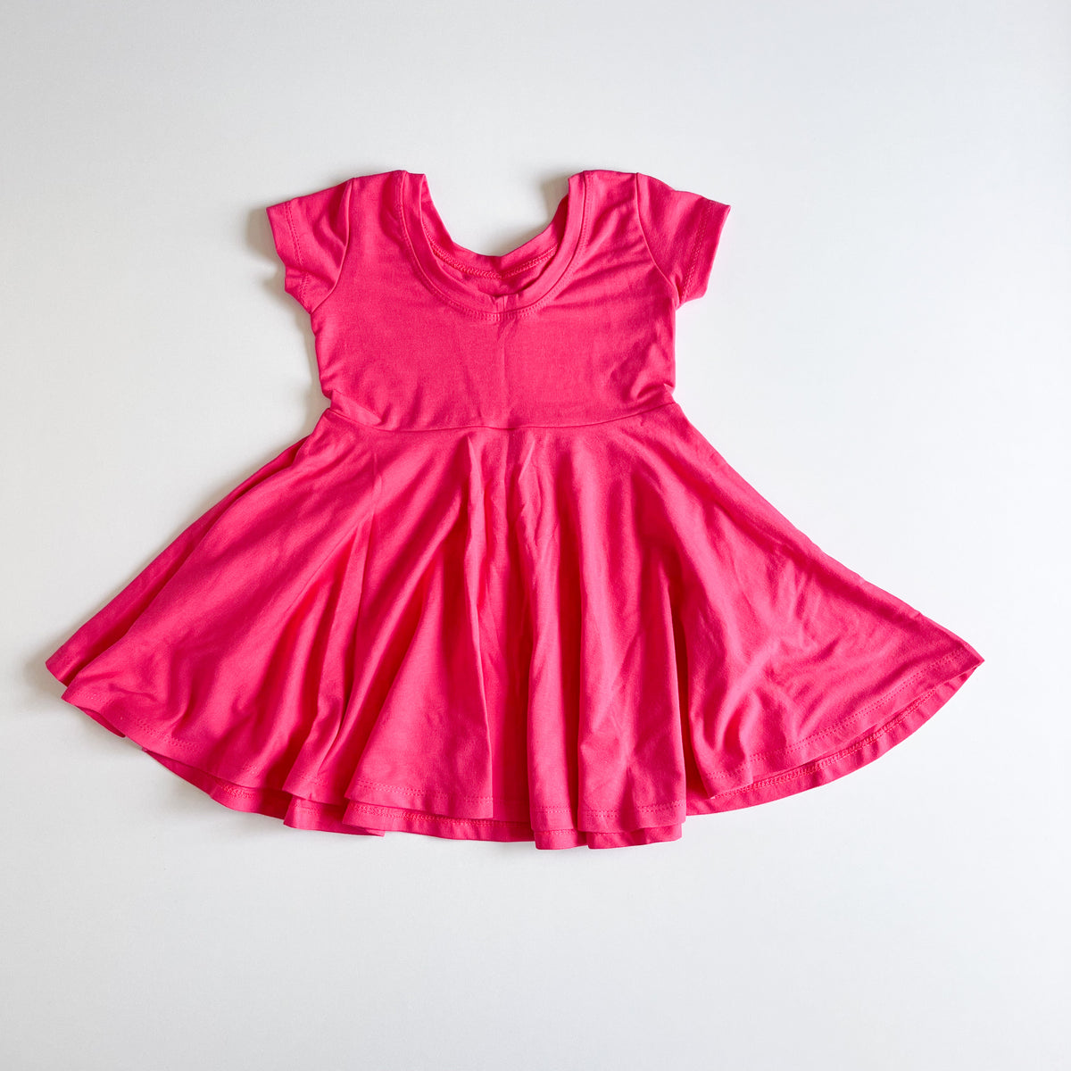 Elle Twirl Dress [Cap Sleeve] in 'Pink Punch' - Ready To Ship