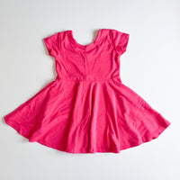 Elle Twirl Dress [Cap Sleeve] in 'Pink Punch' - Ready To Ship