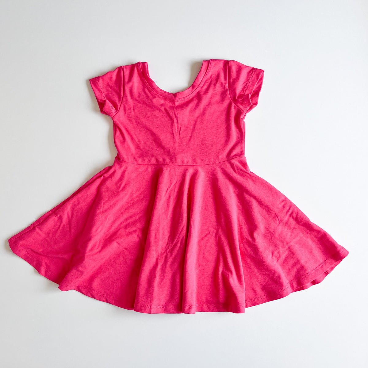 Elle Twirl Dress [Cap Sleeve] in 'Pink Punch' - Ready To Ship