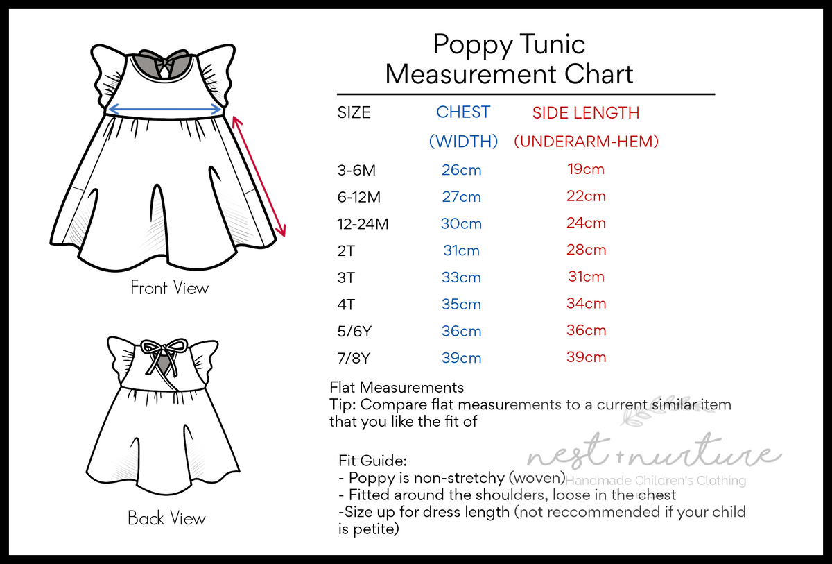 Poppy Tunic with Pockets in 'Reclaimed Hydrangea' - Ready To Ship