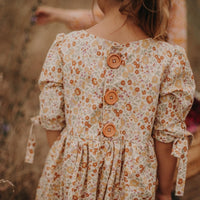 Clara Dress in ‘Reclaimed Autumn Forest’