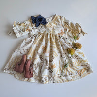 Clara Dress in ‘Reclaimed Autumn Forest’