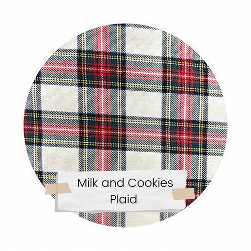 Milk and Cookies Plaid || Holiday Collection