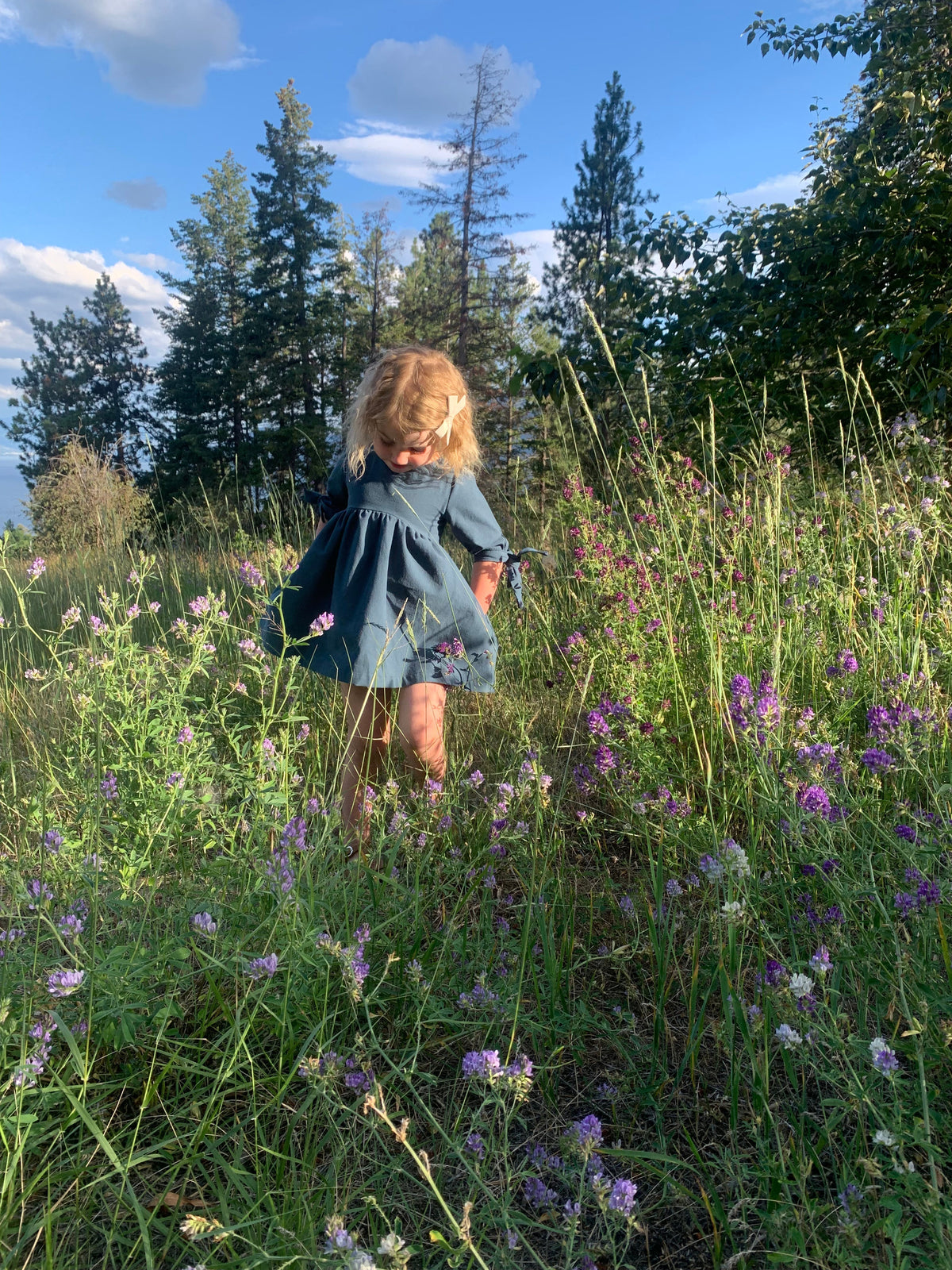 Clara Dress in ‘Reclaimed Autumn Forest’