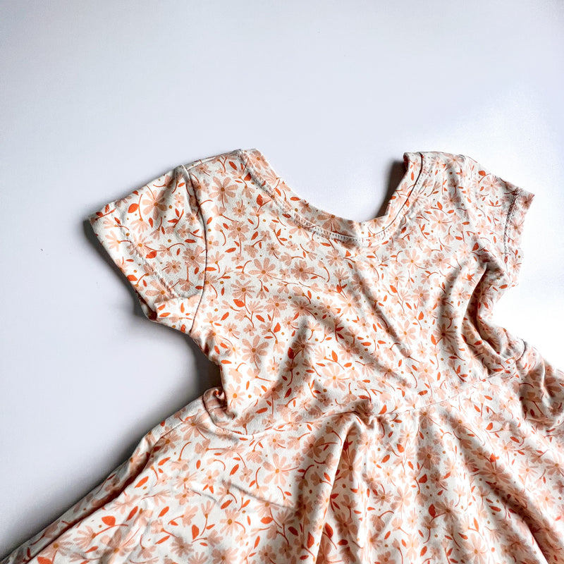 Elle Twirl Dress [Cap Sleeve] in 'Sepia Meadow' - Ready To Ship