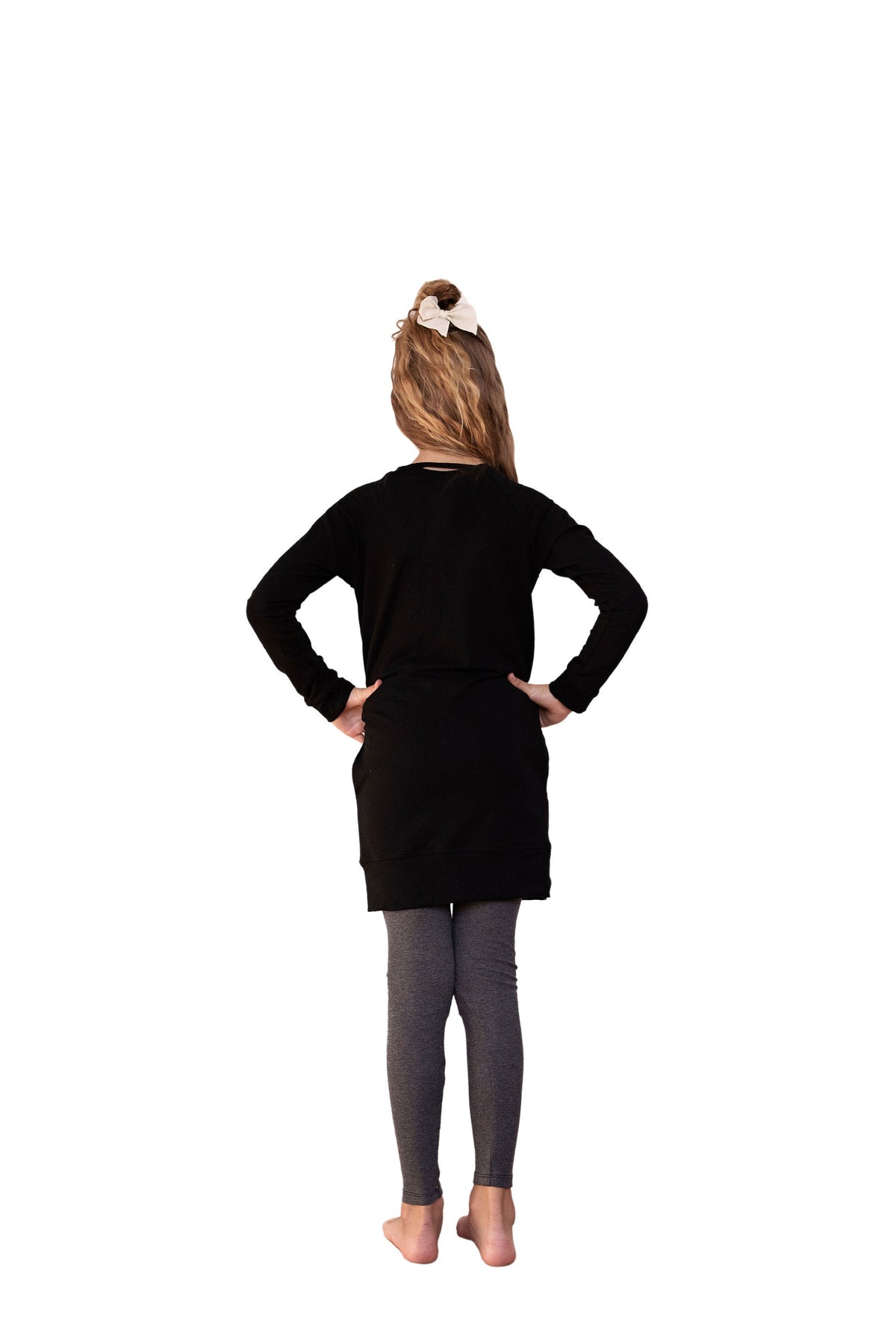 Bryn Sweater Dress - Child in  'Wild Rose'- Ready to Ship